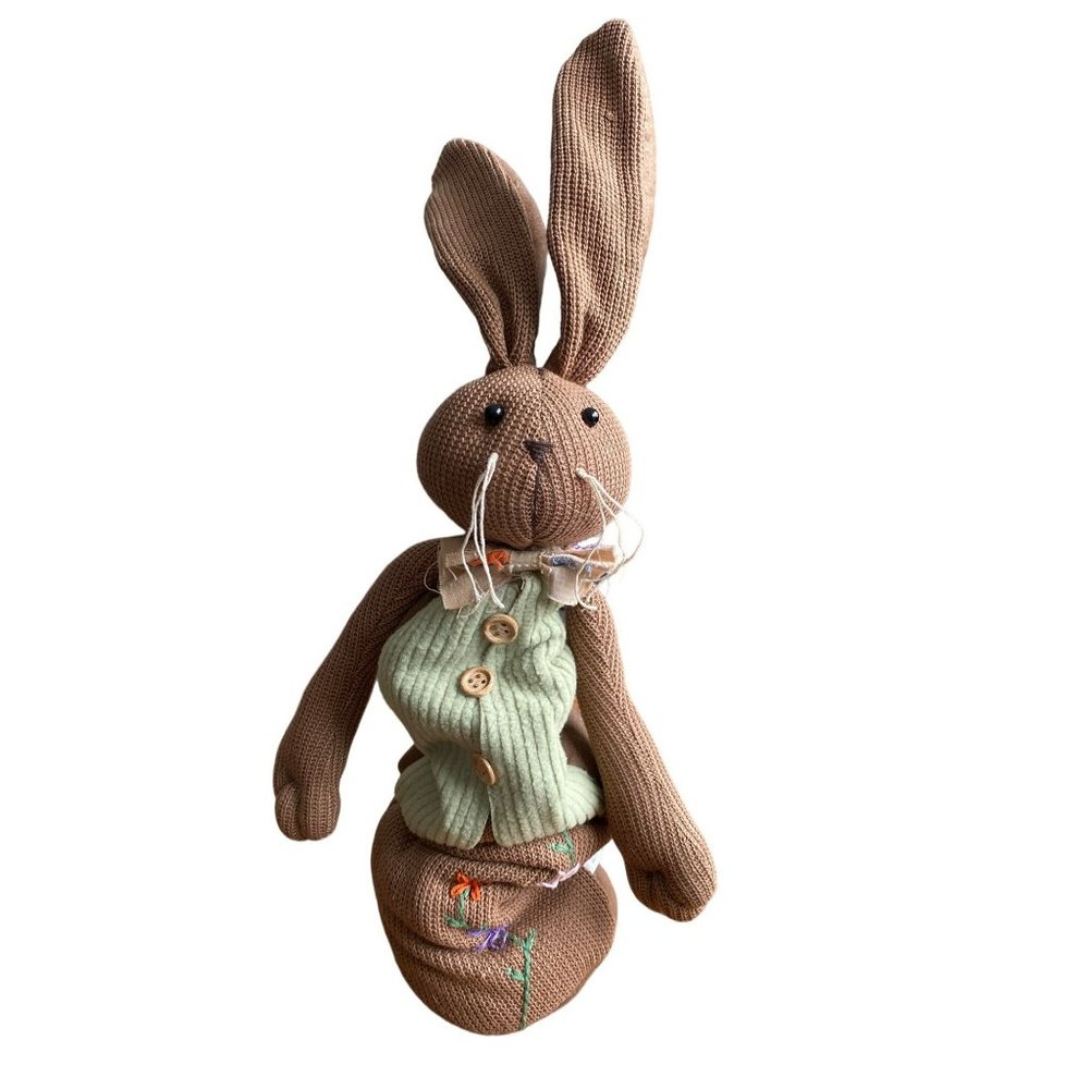 Bunny Rustic Rabbit Fabric spring easter decor Farmhouse Expandable 16-24"